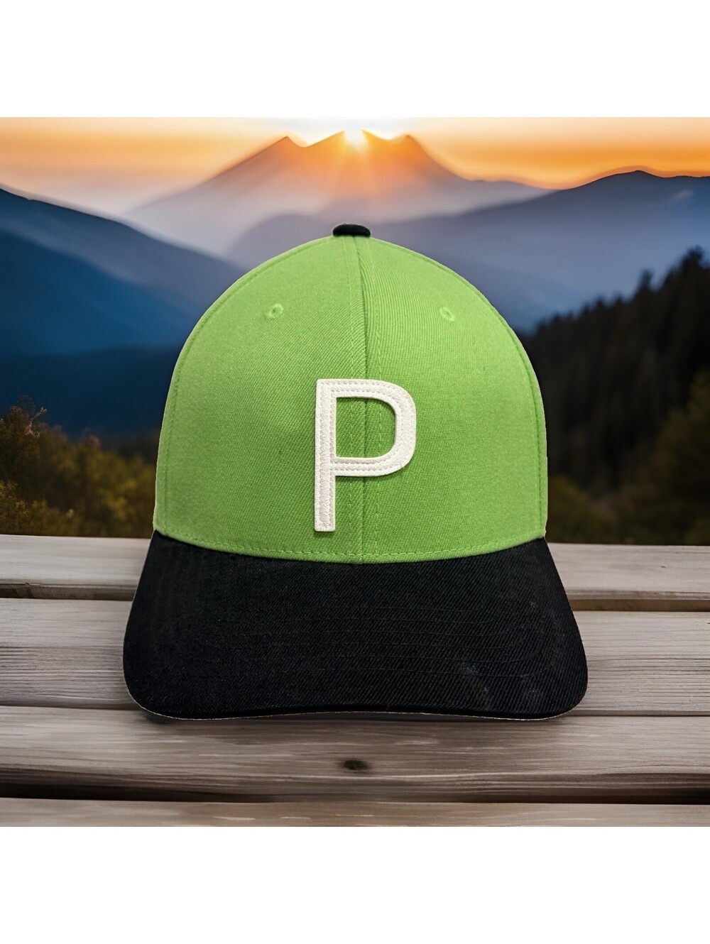Puma P Cat Stylish Green Baseball Cap